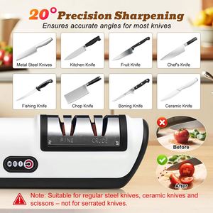 Affûteur de couteaux électrique automatique professionnel, affûteur rapide pour couteaux et ciseaux, outils de cuisine - Product Image 3