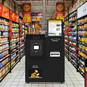 Máquina de cambio de monedas de 21,5 pulgadas, máquina de cambio automático, quiosco de autoservicio de monedas con código <span class=keywords><strong>QR</strong></span> NFC, pago en efectivo - Product Image 4
