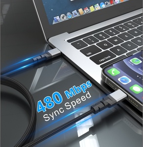 Cavo USB-C Intrecciato in Nylon di Alta Qualità per Ricarica Rapida 6A e Sincronizzazione Dati 1m 2m 120W Compatibile con Telefoni <span class=keywords><strong>Samsung</strong></span> e <span class=keywords><strong>Computer</strong></span> - Product Image 4