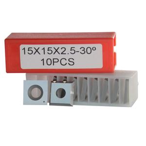 15Mm Tiêu Chuẩn Vuông Thẳng Tungsten <span class=keywords><strong>Carbide</strong></span> Thay Thế Cutter Chèn Dao 15Mm X 15X2.5Mm Cho Chế Biến Gỗ Xoắn Ốc Helica - Product Image 1