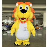 Culture chinoise thème Anime danse Lion mascotte Costume CE 2m dessin animé gonflable Lion Costume pour défilé événements traditionnels