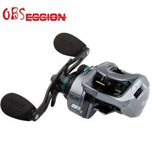 Moulinet de pêche Baitcasting de bonne qualité, équipement à tambour fixe, ratio de 8.1:1, frein à friction d'une force max de 8kg, vente en gros et commande OEM