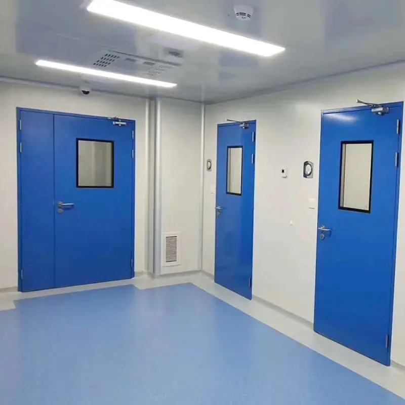 High Quality Pharmaceutical Sandwich Panel Steel Sliding Hospital School Clean Room Doors