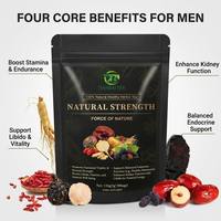 Thé aux herbes naturel 100% pour la vitalité masculine, marque privée, stimulant énergétique naturel, sachets de thé 150g, vente en gros OEM