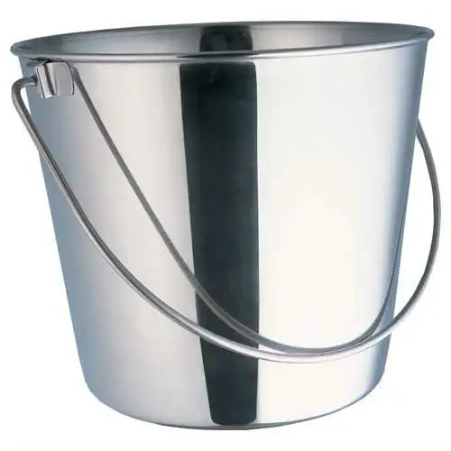 Factory customized outdoor beach ice aluminium metal stainless steel brass bucket water storage bucket mini cup
