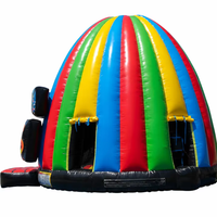 Dôme gonflable commercial arc-en-ciel en PVC pour enfants, facile à installer, idéal pour les sauts, les fêtes en extérieur et les événements de location