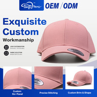 Casquette de baseball six panneaux couleur unie personnalisable OEM ODM, supporte la broderie et le logo brodé 3D sur mesure