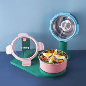 छात्र लंच बॉक्स माइक्रोवेव 304 स्टेनलेस स्टील खाद्य ग्रेड थर्मल इन्सुलेशन सील भंडारण ढक्कन 1.1l टिकाऊ - Product Image 6