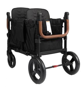 Poussette-chariot City Wagon Cruiser avec harnais de sécurité 3 points, noire, toutes saisons - Product Image 2