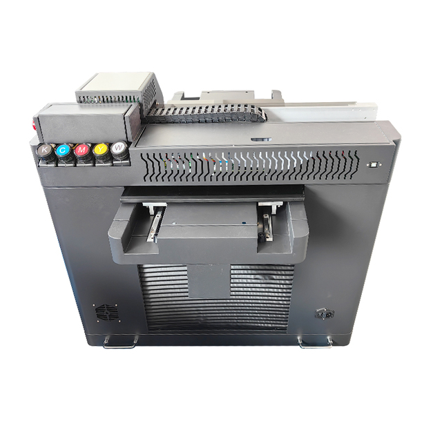 ECOUVjet Small Format A2 A3 Size 2 Heads 40cm Height Uv Phone Bottle Multifunction Digital Flatbed Printer with Varnish