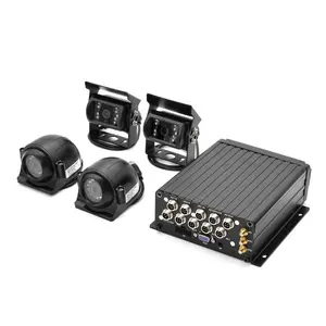 Vehicle Surveillance Remote Control BUS Truck CCTV DVR 4CH 1080P 4G MDVR box with HDD SD cmsv6 platform for fleet tracking