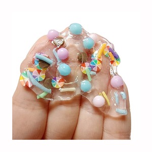 500g/<span class=keywords><strong>Lot</strong></span> Tranches <span class=keywords><strong>de</strong></span> pâte polymère, assortiment <span class=keywords><strong>de</strong></span> motifs : cercles, cœurs, bonbons, perles, vermicelles, pour slime, loisirs créatifs et accessoires <span class=keywords><strong>de</strong></span> remplissage - Product Image 4