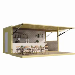 Best selling portable prefab bar container house sea container caffe bar prefabricated shops bar cake shop