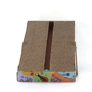 Cat Scratching Board Corrugated <b>Paper</b> Cartoon <b>Pattern</b> Boredom Buster Interactive Play Toy For Cats - Product Image 1