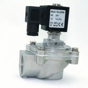 Тип DMF 1 дюймов 220 В или 24 В правый угол пневматический импульсный электромагнитный клапан