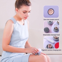En stock – Masseur électrique portable pour le cuir chevelu Leaing Brand 2025, tête de pieuvre, grattoir de cuir chevelu en ABS + silicone, batterie 900 mAh, soulagement de la pression