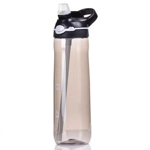 Nuevo Diseño, Botella de Plástico PC Ecológica de 26/32 oz, Estilo Lindo para Niños, con Tapa Abatible, Pajita y Cuerda, para Beber Directamente, Uso Deportivo - Product Image 4