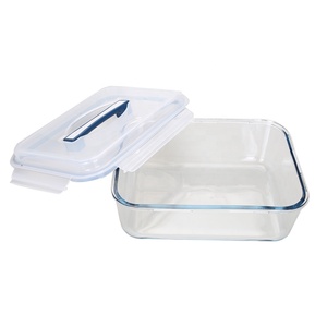 Facile à transporter grande capacité 4500ml/6000ml récipient de nourriture en verre/boîte de pique-nique/baril de riz avec poignée robuste - Product Image 2