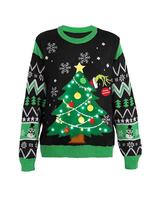 Dancinova Pulls en acrylique à manches longues en tricot avec LED pour Noël, unisexe, pour les fêtes de Noël, taille XXL