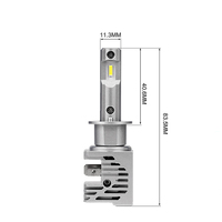 Ampoule de phare LED M3 H1 avec puce ZES, taille mini, 60W 8000LM, Plug and Play, IP68, remplacement de phare halogène à faisceau lointain