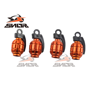 CNSNR 4 unids/set <span class=keywords><strong>Granada</strong></span> estilo Universal aleación de aluminio coche camión motocicleta accesorios rueda neumático válvula vástago tapas bicicleta - Product Image 4