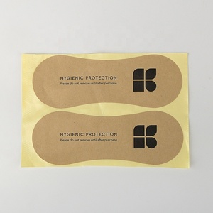 Doublures hygiéniques pour maillots de bain en papier écologique brun naturel kraft avec impression personnalisée - Product Image 2