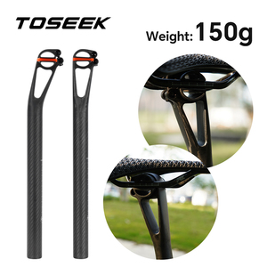 TOSEEK T800, tija de sillín de <span class=keywords><strong>carbono</strong></span> para bicicleta, 5/25mm, pieza de ciclismo, ultraligera, 150g, tija de sillín para bicicleta de montaña/carretera - Product Image 2
