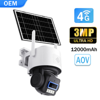 AG626 4G Güneş Enerjili Güvenlik Kamerası 3MP Siyah Işık Tam Renkli Dış Mekan PTZ Kamera AOV 24/7 Kayıt Çiftlik Bahçe Çiftlik Kamerası