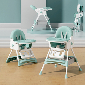 Chaise haute pour bébé multifonctionnelle pliable et portable, table à manger pour enfants pour un usage domestique - Product Image 6