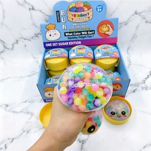 Giocattolo Antistress Arcobaleno Bestseller, Trendy <span class=keywords><strong>e</strong></span> Colorato, con Perle Giganti <span class=keywords><strong>e</strong></span> Design Realistico di Panino al Vapore, Creativo in Gomma - Product Image 3