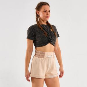 High <b>Waist</b> Running Manufacturer Athletic <b>Shorts</b> Tights Layers <b>Elastic</b> Drawstring Sport Workout Women's <b>Shorts</b> - Product Image 3