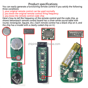 Control Remoto Universal ZP01 para Clonación RF 433mhz, Duplicador Cara a Cara, Compatible con Código Fijo y Variable Tipo 2 - Product Image 2