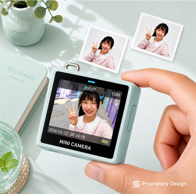 Miniature 2.5K Camera 64MP 1.4 IPS Screen 16X Zoom Multilingual Portable Video Recorder for Kids Birthday Gift