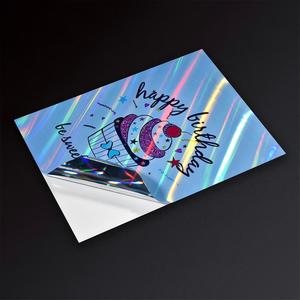 Inkjet Printing Label <b>Sticker</b> Colorful Holographic Inkjet <b>Sticker</b> Roll Materials Inkjet Custom Size - Product Image 3