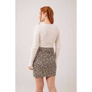 Pull en maille douce et moelleuse à col rond pour femme, manches longues, décontracté, anti-boulochage, 14 Gg - Product Image 1