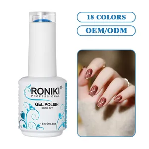 RONIKI gel polish create your own brand very good private label HEMA free wholesale laser cat eye gel nail polish