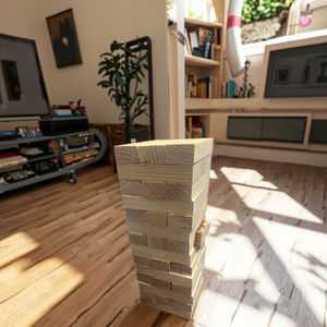 Juego de Bloques de Construcción de Madera Educativos con Dados <span class=keywords><strong>y</strong></span> Dominós - 40 Piezas con Temática de Animales <span class=keywords><strong>y</strong></span> Naturaleza para la Enseñanza - Product Image 2