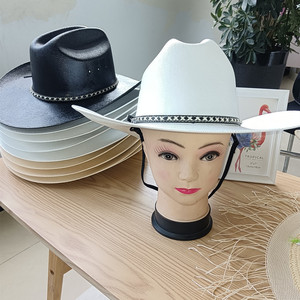 قبعات كاوبوي من قش البنغورا بالجملة من المصنع، مقاومة للماء، كميات كبيرة، قبعات قش للصيف والمناسبات العادية والسفر - Product Image 6