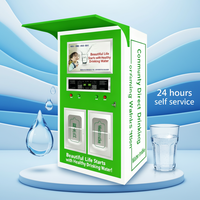 Distributeur d'eau potable en métal avec paiement mobile QR et par carte de crédit, intégration TPV et 4G LTE pour usage en centre commercial
