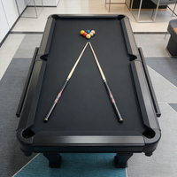 Table de billard en bois massif de 8 pieds, table de billard antique avec tiroir de rangement, pieds sculptés, OEM personnalisé, mobilier pour salle de jeux à domicile