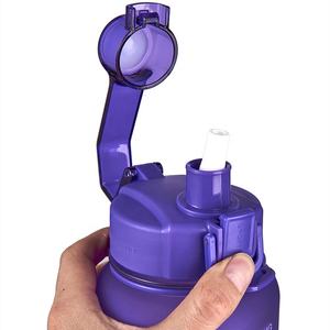 Botella de Agua Motivacional Ecológica de 64 oz (2 Litros) con Pajita y Marcador de Tiempo, Botella de Agua Potable de Plástico <span class=keywords><strong>PC</strong></span> PETG para Entrenamiento - Product Image 6