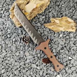 Cuchillo Táctico de Supervivencia y Caza Personalizable ML M17 DIY OEM con Mango G10 y Hoja Recta de Acero Inoxidable - Product Image 1