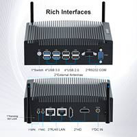 Mini PC Industrial Sin Ventilador I3-10110U SSD 4xUSB3.0 4xUSB2.0 2xHD 2xGbE 2xCOM Audio ANT Win10/Win11/Linux Garantía de 3 Años
