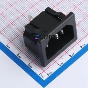 RT-C14A-A1 AC Power Connector Through hole Component (THT),P=7mm Connector IEC 320-C14 1 3 Panel Mount - Product Image 1