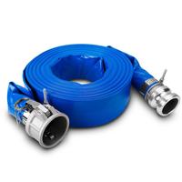 Tuyau plat en PVC fabriqué en Chine, longueur et couleur personnalisées, flexible, pour l'irrigation agricole