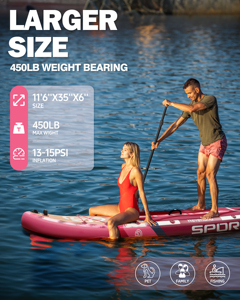 Planche de <span class=keywords><strong>paddle</strong></span> <span class=keywords><strong>gonflable</strong></span> Weihai Factory, best-seller, 11'6"*35"*6", pour le surf et les jeux aquatiques - Product Image 4