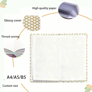 Wholesale A5 Paper Hardcover Luxury Design with Gold Foil Stamping Book Custom Daily <strong>Planner</strong> Journal Diary Notebook for Students - Product Image 3
