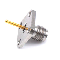 Conector RF hembra de montaje en Panel recto de 2,92mm Brida de 4 orificios Impedancia de 50ohm Conector coaxial 1P