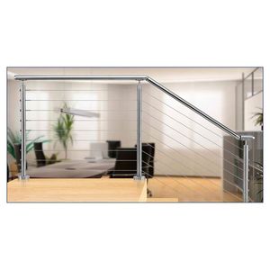 Miglior prezzo viso montato spazzolato cavo <span class=keywords><strong>in</strong></span> acciaio inox ringhiera con tenditore/balaustre durevoli Made <span class=keywords><strong>in</strong></span> China - Product Image 4