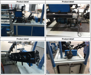 Pagar PVC berlian Spiral ganda otomatis, kawat tenun Tautan rantai pagar Mesin pembuat jaring harga produksi Motor pompa - Product Image 4